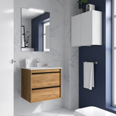 Conjunto mueble de baño ATTILA 70 cm - 2 cajones (MLEA) - BañoClick